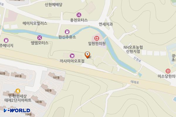 삼미상사㈜ 동부주유소 위치 지도 — 경기도 광주시 태재로 75