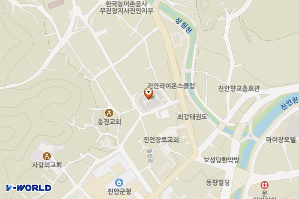 중앙1 주차장 위치 지도 — 전북특별자치도 진안군 진안읍 군상리 888