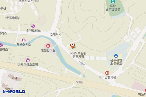 신현동행정복지센터 위치 지도 — 경기도 광주시 신현로 109
