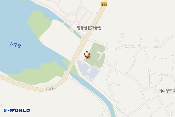 팔당물안개공원 귀여지구 농산물판매장 위치 지도 — 경기도 광주시 남종면 산수로 1886-2