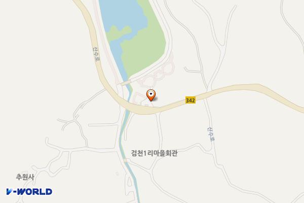 팔당물안개공원(검천리1)검천버스정류장 위치 지도 — 경기도 광주시 남종면 산수로 2283