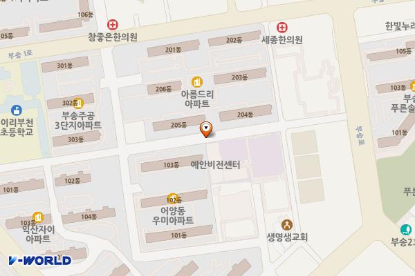부송-노-4 위치 지도 — 전북특별자치도 익산시 어양동 95-3(부송동 아름드리A, 우미A 사이)