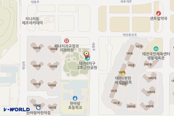 태전한아람공원 화장실 위치 지도 — 경기도 광주시 태봉로 142