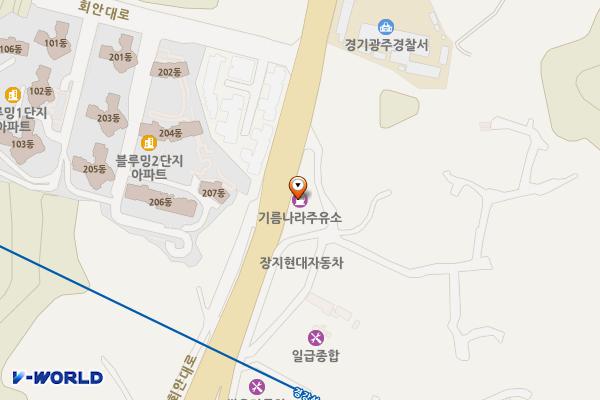 기름나라주유소 위치 지도 — 경기도 광주시 회안대로 608