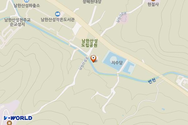 남한산성도립공원 역사관 위치 지도 — 경기도 광주시 남한산성로 731-13