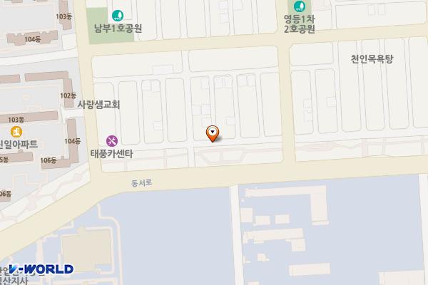 영1-노-12 위치 지도 — 전북특별자치도 익산시 영등동 744(신일A ~ 수정식당)