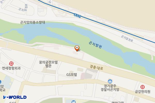 곤지암읍 공영주차장 위치 지도 — 경기도 광주시 곤지암읍 경충대로 612
