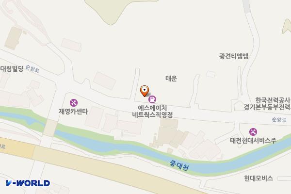 에스에이치네트웍스(주) 직영점 위치 지도 — 경기도 광주시 순암로 176
