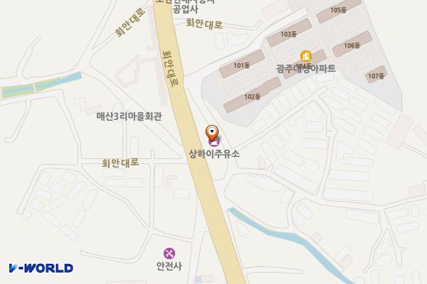 상하이주유소 위치 지도 — 경기도 광주시 회안대로 80