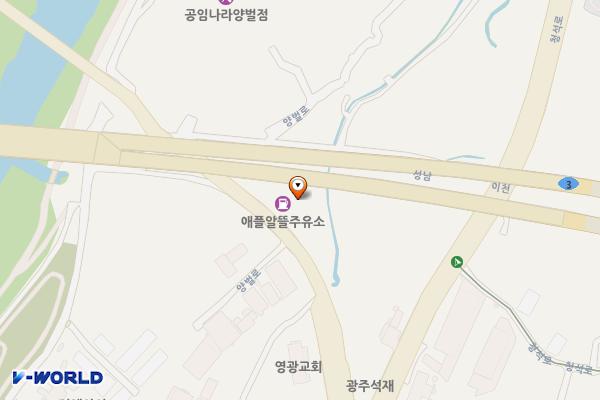 ㈜버드에너지 광주지점 위치 지도 — 경기도 광주시 양벌로 55