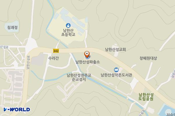 남한산성파출소 위치 지도 — 경기도 광주시 남한산성면 남한산성로 757