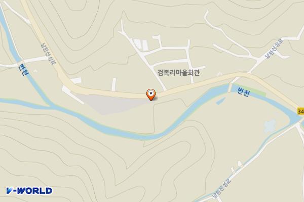 남한산성도립공원 검복리주차장 위치 지도 — 경기도 광주시 남한산성로 539