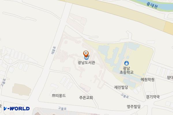 광남동행정복합문화시설(광남1동행정복지센터) 위치 지도 — 경기도 광주시 고불로46번길 47