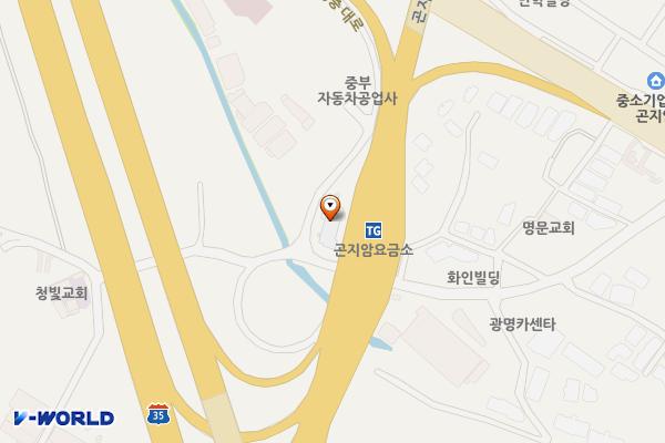 곤지암영업소 위치 지도 — 경기도 광주시 곤지암읍 경충대로 811-73