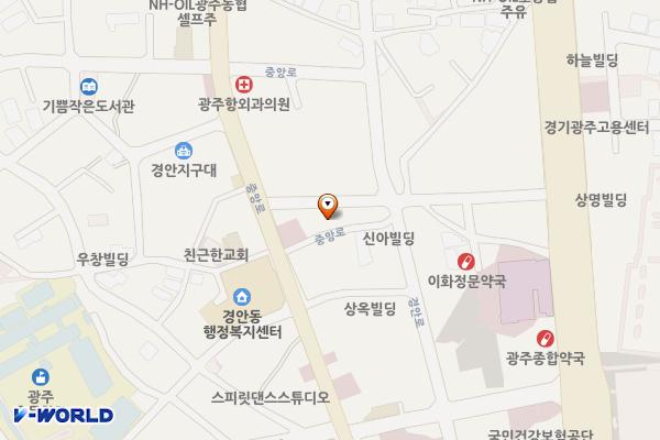 디에이치타워 위치 지도 — 경기도 광주시 광주대로55번길 21