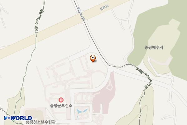 증평가족센터 위치 지도 — 충청북도 증평군 증평읍 보건복지로 56-2, 증평군 가족센터