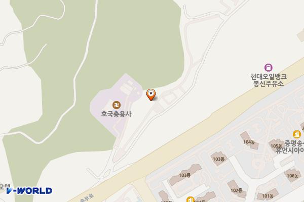 안자산 공원 화장실 위치 지도 — 충청북도 증평군 증평읍 안자산길 17