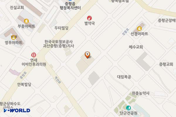 증평공설시장아파트 위치 지도 — 충청북도 증평군 증평읍 장뜰로 47, 공설시장아파트