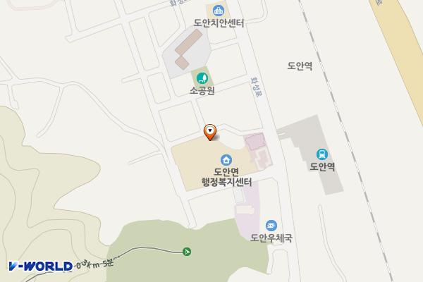 도안면사무소 위치 지도 — 충청북도 증평군 도안면 문화마을길 8