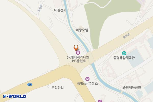 가나안LPG충전소 위치 지도 — 충청북도 증평군 증평읍 중부로 2309