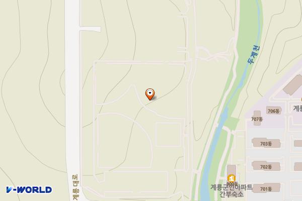신도안면 파크골프장 위치 지도 — 충청남도 계룡시 신도안면 정장리 6번지
