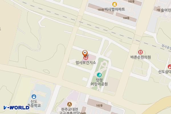 엄사보건지소(1층) 위치 지도 — 충남 계룡시 엄사면 번영3길 61-10