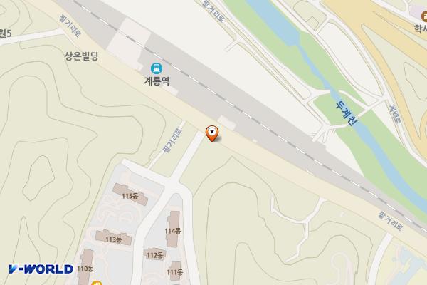 팥거리이야기 개방화장실 위치 지도 — 충남 계룡시 두마면 팥거리로 114 (두계리)