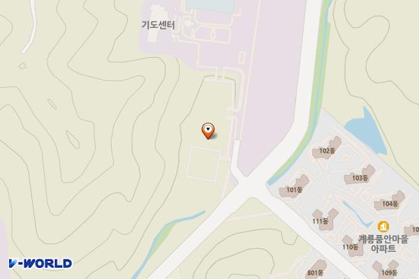 신도안면 다목적구장 위치 지도 — 충청남도 계룡시 신도안면 남선리 1216번지
