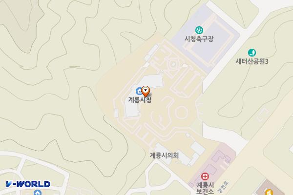 금암동 축구장 위치 지도 — 충청남도 계룡시 장안로46(금암동)
