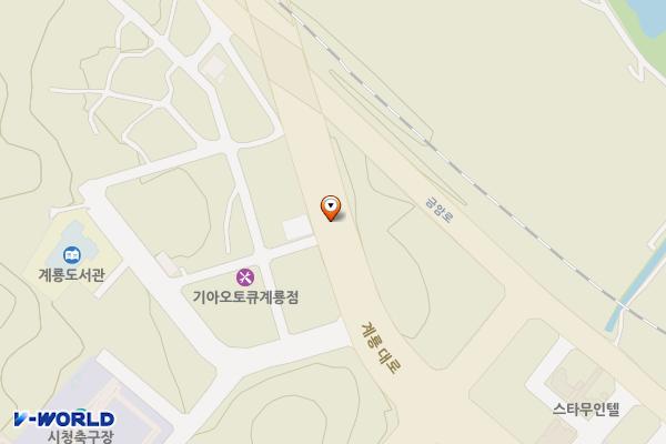 금암동 탁구장 위치 지도 — 충청남도 계룡시 금암동 452번지
