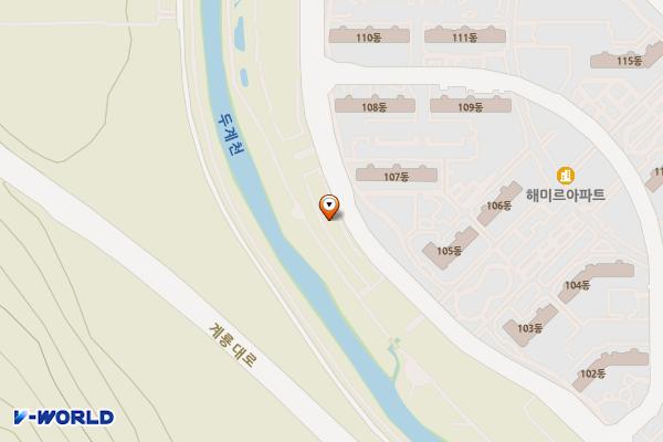 두계천생태공원 위치 지도 — 충청남도 계룡시 신도안면 남선리 1259