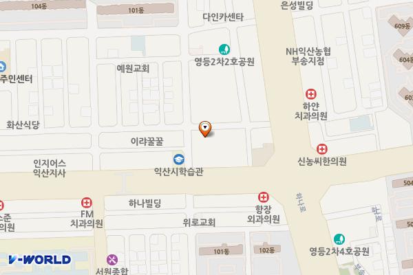 영등동 공영주차타워 위치 지도 — 전북특별자치도 익산시 영등동 856-1