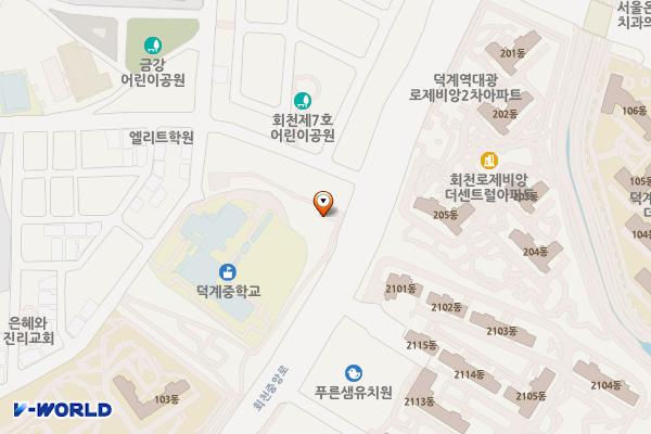 회천 제4근린공원 위치 지도 — 경기도 양주시 덕계로7길 41-1 (덕계동)