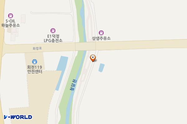 청담공원(덕정) 공중화장실 위치 지도 — 경기도 양주시 화합로 1290(덕정동)