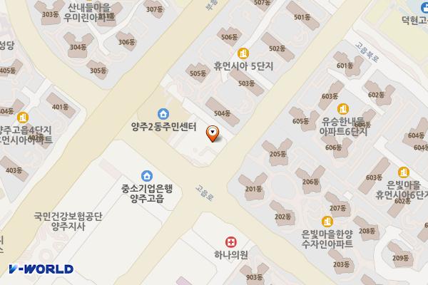 양주2동우체국 화장실 위치 지도 — 경기도 양주시 고읍북로 5 (만송동)