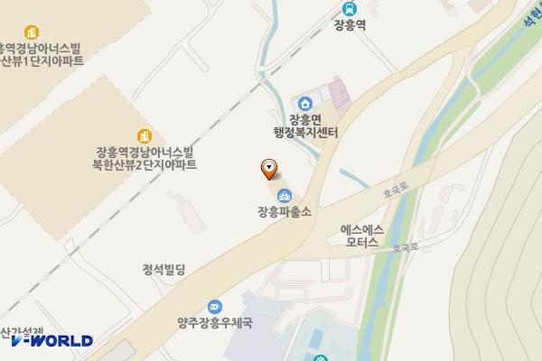 장흥파출소 화장실 위치 지도 — 경기도 양주시 장흥면 호국로179 (일영리)
