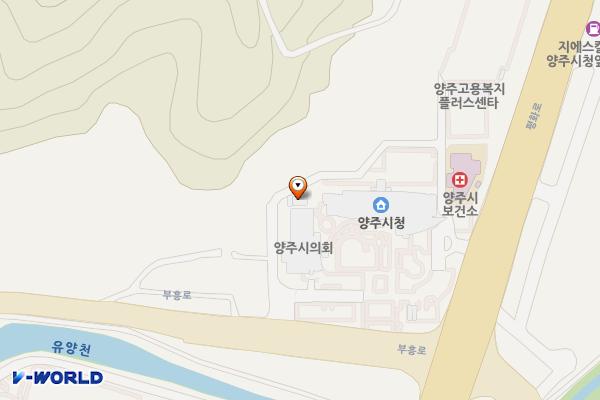 양주시의회(등산로 화장실) 위치 지도 — 경기도 양주시 부흥로 1533, 양주시의회 등산로 화장실 (남방동)