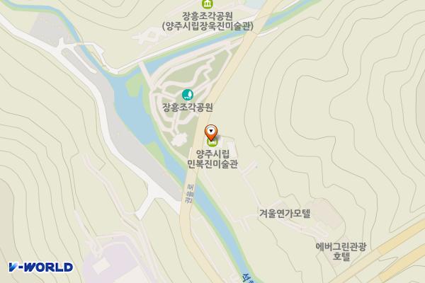양주시립민복진미술관 화장실 위치 지도 — 경기도 양주시 장흥면 권율로 192 (석현리)
