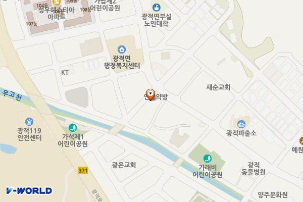 가래비시장 공중화장실 위치 지도 — 경기도 양주시 광적면 가래비7길 3 (가납리)