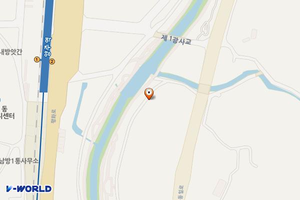 중랑천변 선형공원 위치 지도 — 경기도 양주시 마전동 268-14