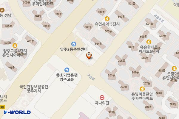 고읍지구대 화장실 위치 지도 — 경기도 양주시 고읍로 83 (만송동)