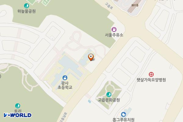 고읍제2근린공원 공중화장실(원형광장동) 위치 지도 — 경기도 양주시 고읍남로 205(광사동)