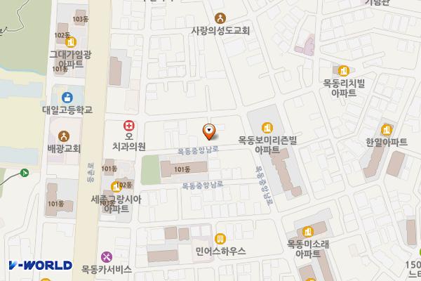 목사랑시장 고객주차장 위치 지도 — 서울특별시 양천구 목동 723-8