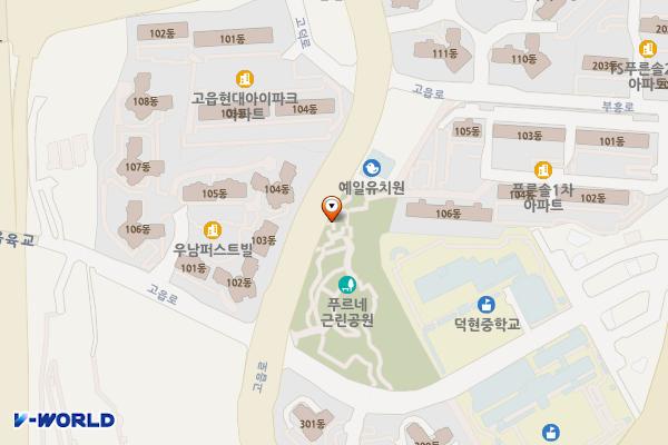 고읍 제2어린이공원 위치 지도 — 경기도 양주시 고읍로 25(고읍동)