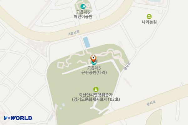 고읍 나리근린공원 위치 지도 — 경기도 양주시 광사로 131-66 (광사동)