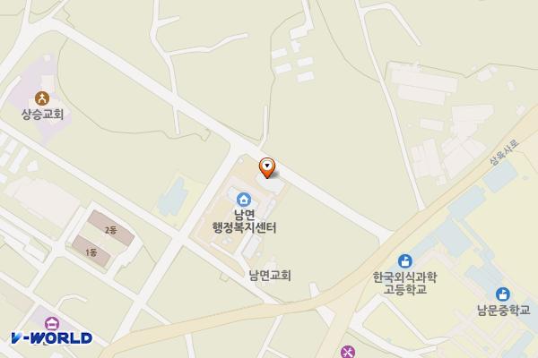 남면주민자치센터 위치 지도 — 경기도 양주시 남면 개나리19길 25 (신산리)