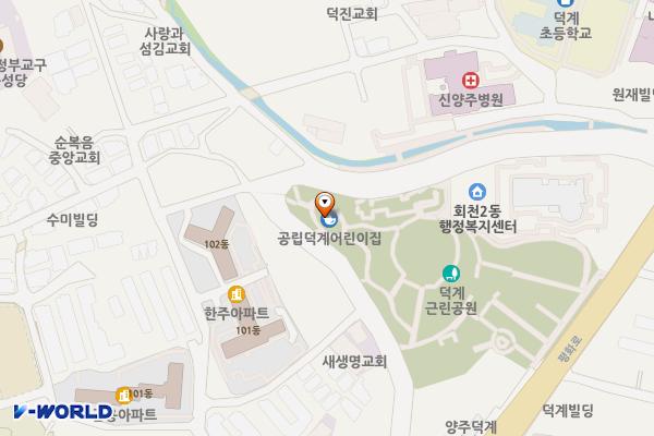 덕계근린공원 주차장B 공중화장실 위치 지도 — 경기도 양주시 평화로1435번길 56 (덕계동)