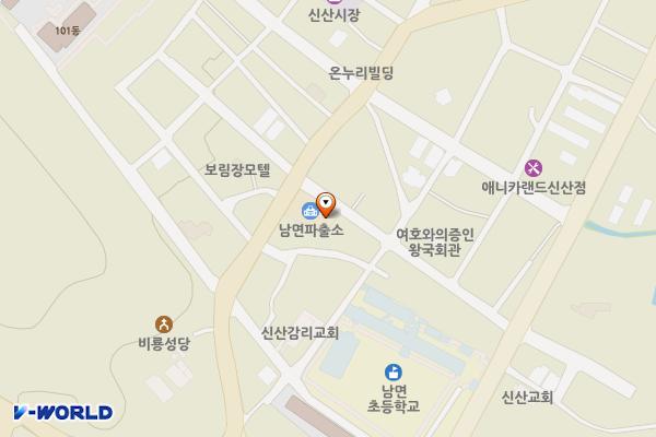 남면파출소 화장실 위치 지도 — 경기도 양주시 남면 개나리길 50 (신산리)