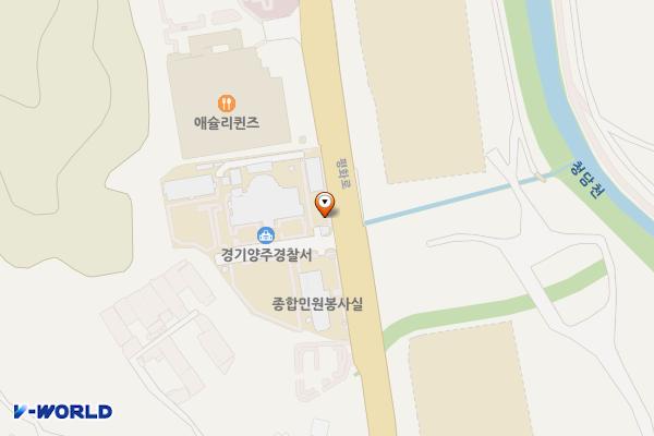 양주경찰서 화장실 위치 지도 — 경기도 양주시 평화로 1699 (회정동)