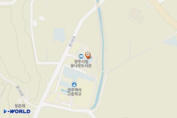 꿈나무도서관 화장실 위치 지도 — 경기도 양주시 백석읍 꿈나무로 199 (오산리)